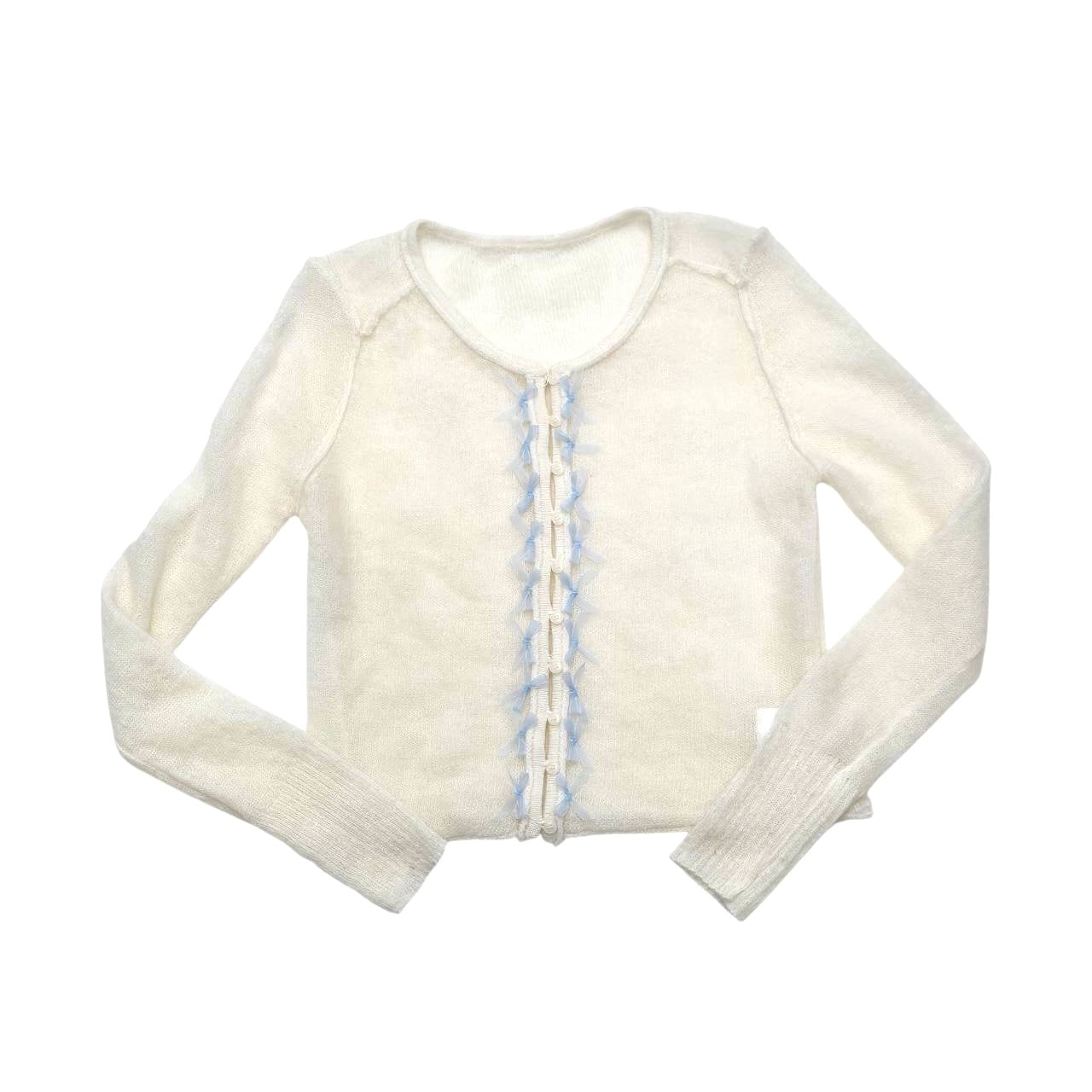 Lillilly新品未着用タグあり　アイボリー ストライプ ニット 長袖 Lillilly新品未着用タグあり アイボリー ストライプ ニット 長袖