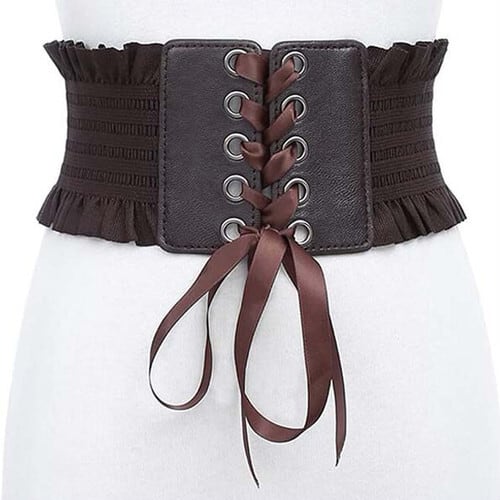 コルセット 幅広 ゴムベルト】リボンベルト サッシュベルト コルセット