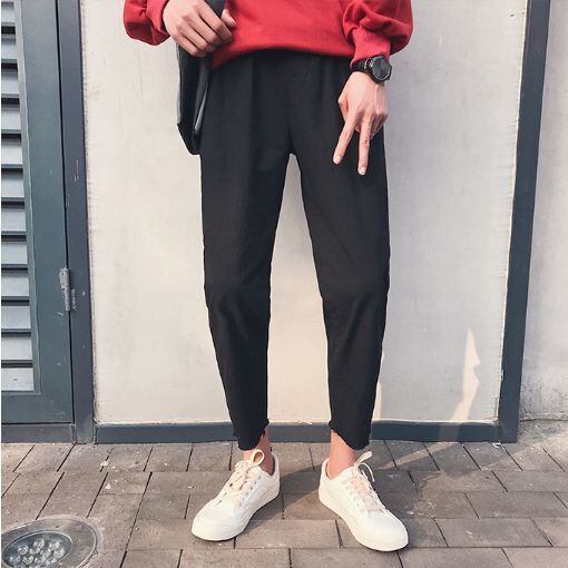 全3色 パンツ ゆったり ウエストゴム 無地 シンプル ラフ