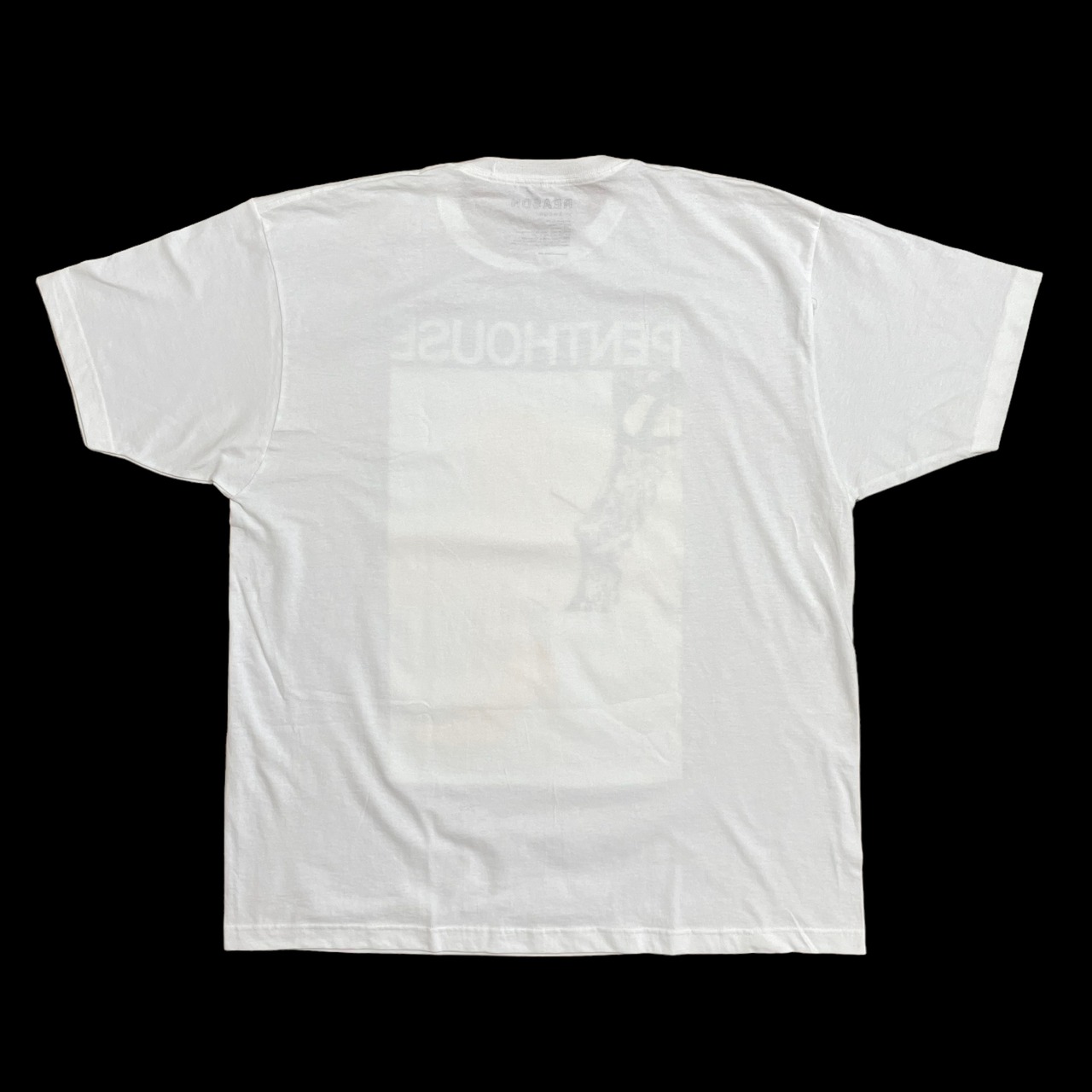 【REASON CLOTHING】XL ビッグシルエット ビッグプリントTシャツ ガーターストッキング ハイヒール セクシー メキシコ製 US古着