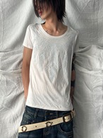 "Natural VINTAGE GoA"ナチュラルヴィンテージゴア Feather Trompe I'oeil Tee
