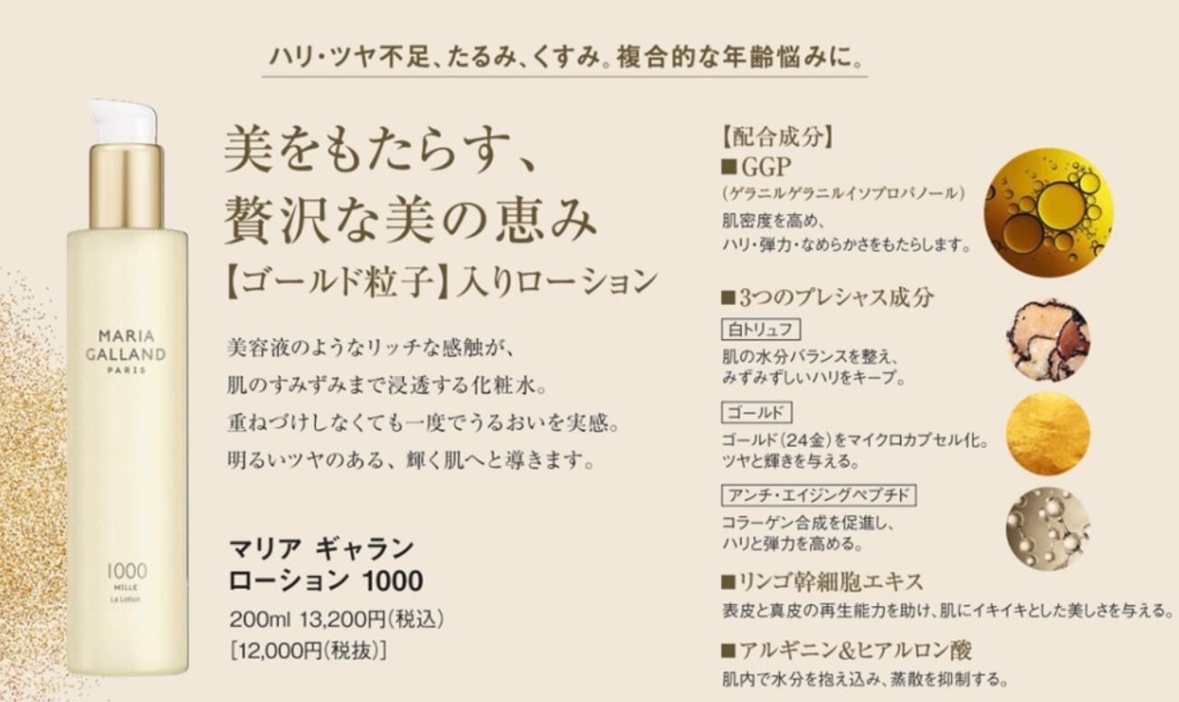 マリアギャラン ローション1000 200ml | ミーナボーテ オンラインショップ