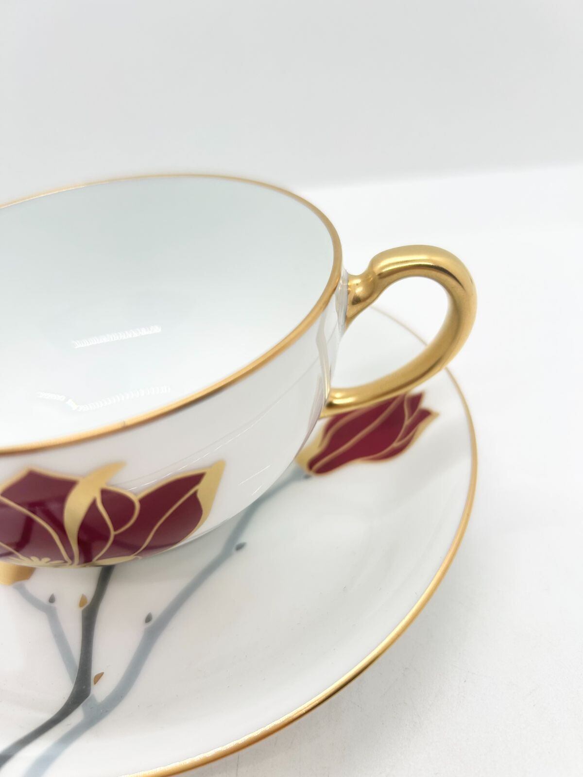 大倉陶園】 マグノリア ティー・コーヒー碗皿 89c/e205 | 若林陶器