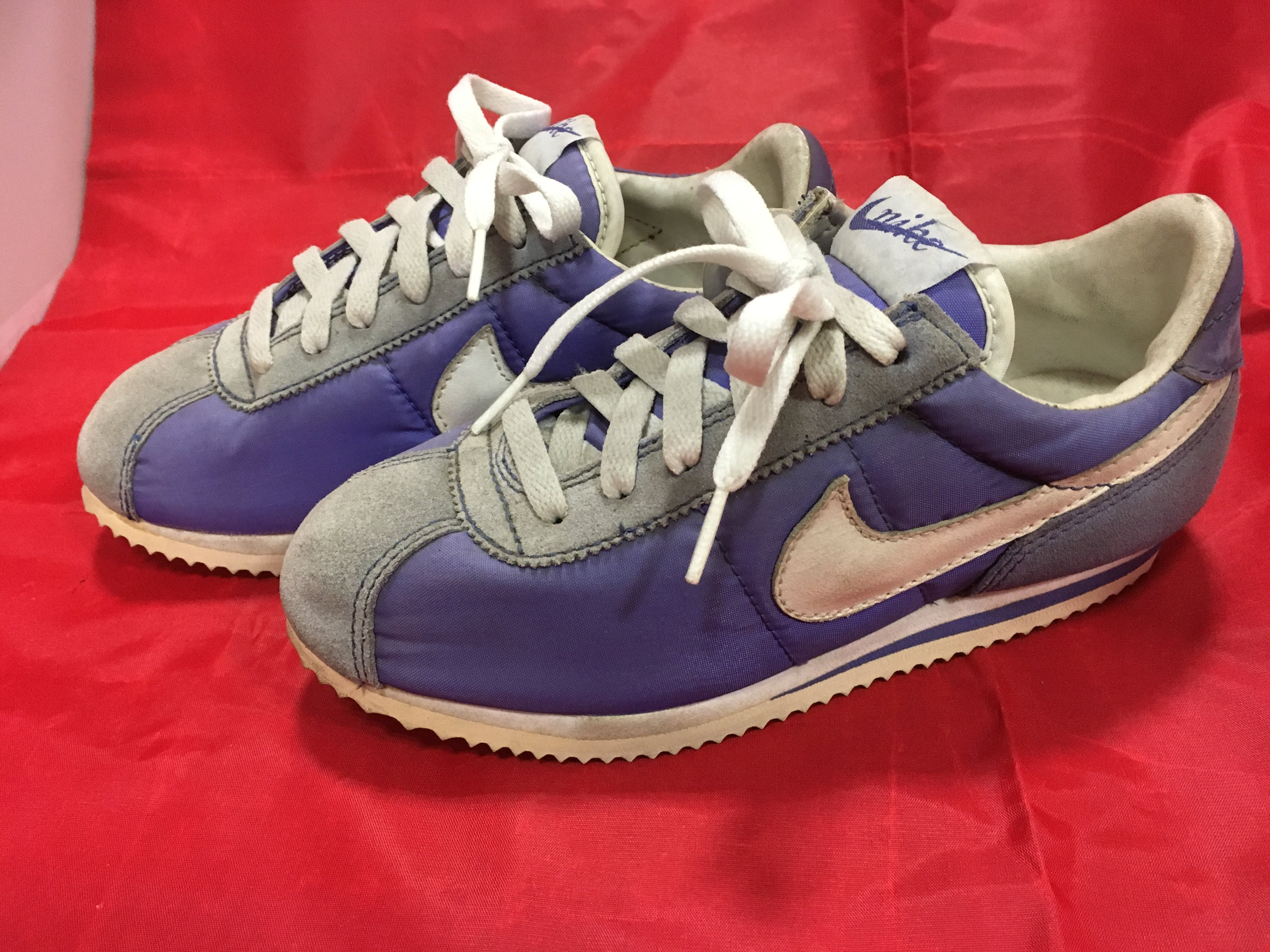 NIKE（ナイキ）CORTEZ （コルテッツ）ナイロン 5Y 23.5cm 紫/白 90s⑤