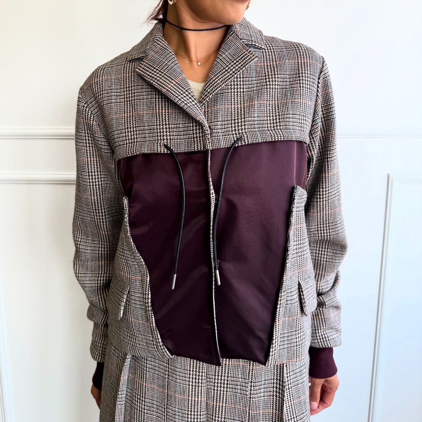 ミカーレミカーレ MICALLEMICALLE ナイロンドッキングジャケット