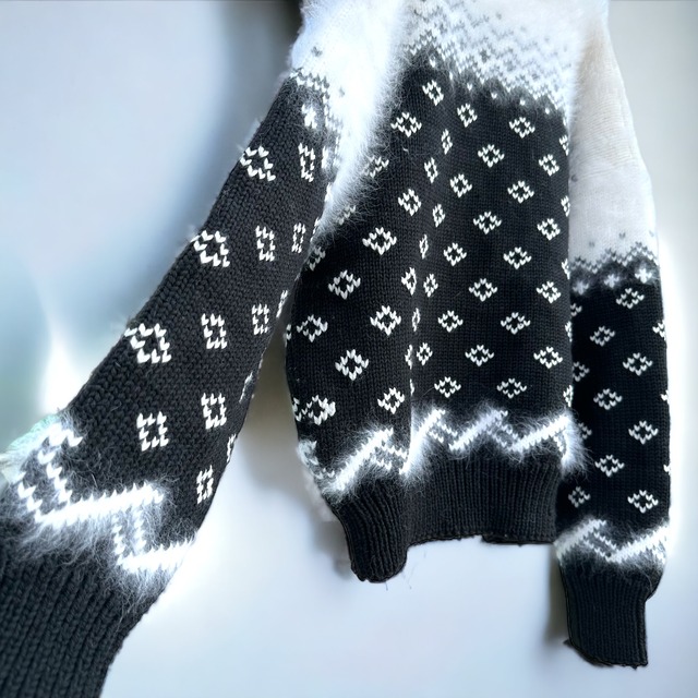 【LADIES】Fur&wool Knit made in u.s.a
