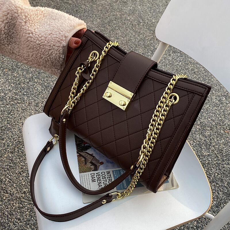 スタンダードオータムウィンターチェーン ショルダーバッグ レトロ 秋物 冬物 手作りハンドバック36364236889