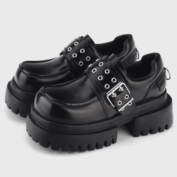 ◆【Ladies】ダブルハトメストラップボリュームソールシューズ(ruf_02550)