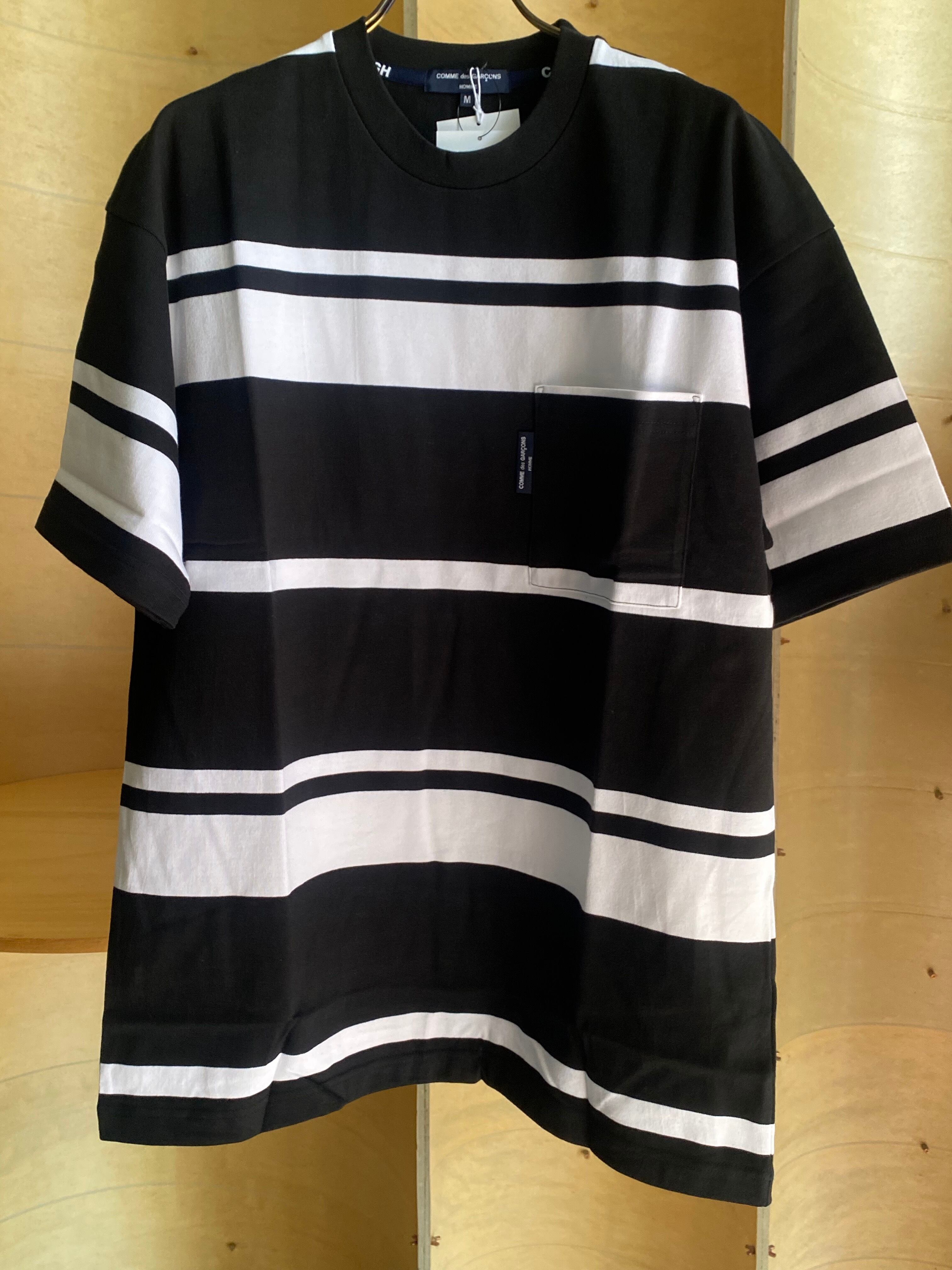COMME des GARCONS HOMME 綿天竺ボーダーTシャツ | SIX6