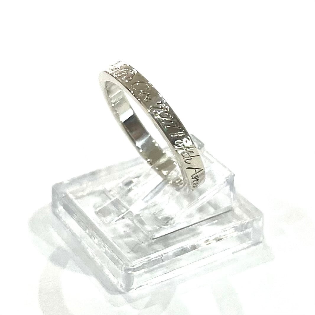 TIFFANY＆CO】【10号】2390 ティファニーaddressナローリング 指輪