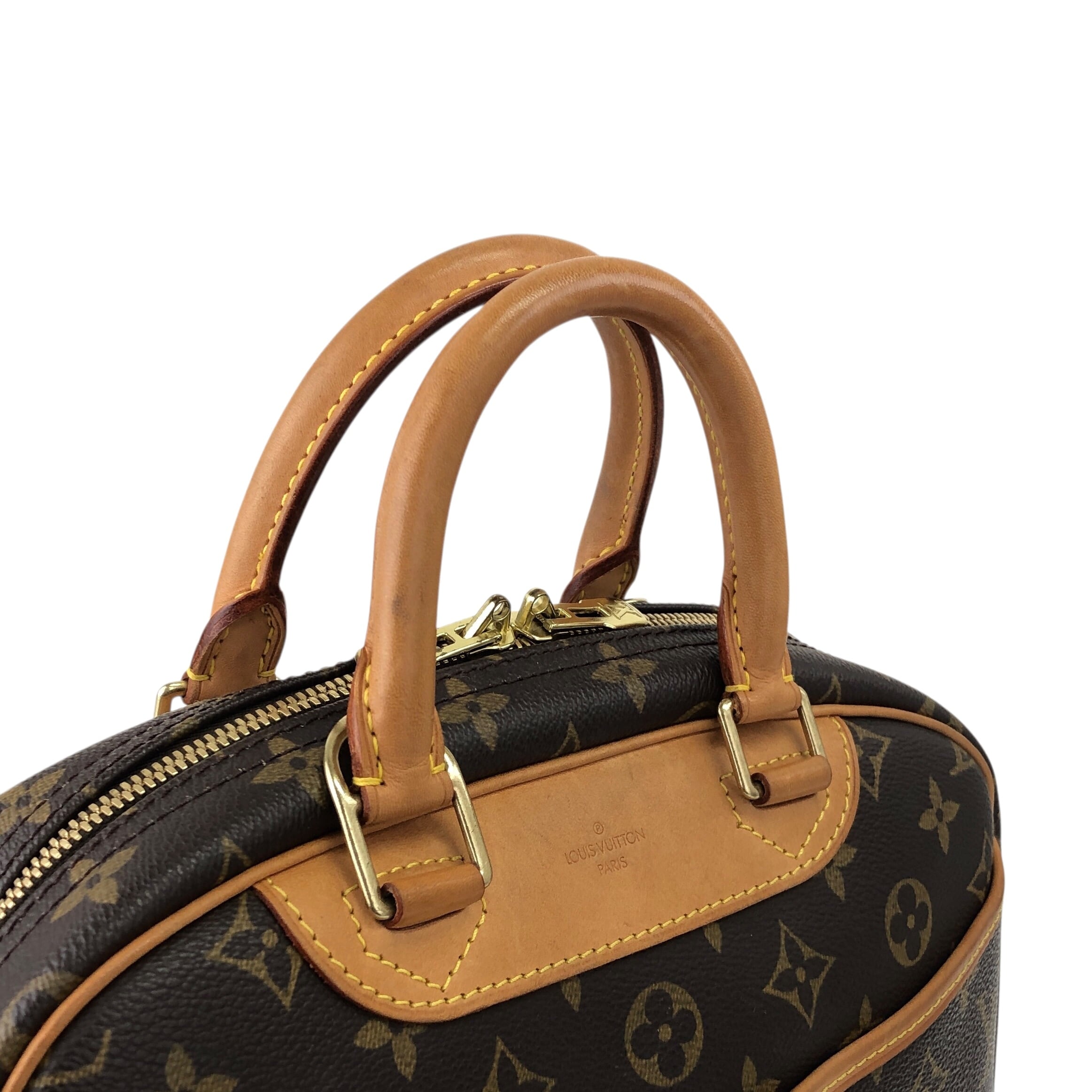 LOUIS VUITTON ルイヴィトン ハンドバッグ ブラウン PVC/レザー