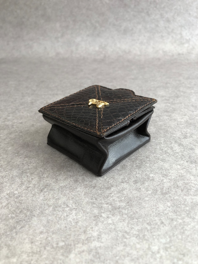 CELINE セリーヌ コインケース ブラウン 馬車 ホースキャリッジ レザー vintage ヴィンテージ オールド wpdygg