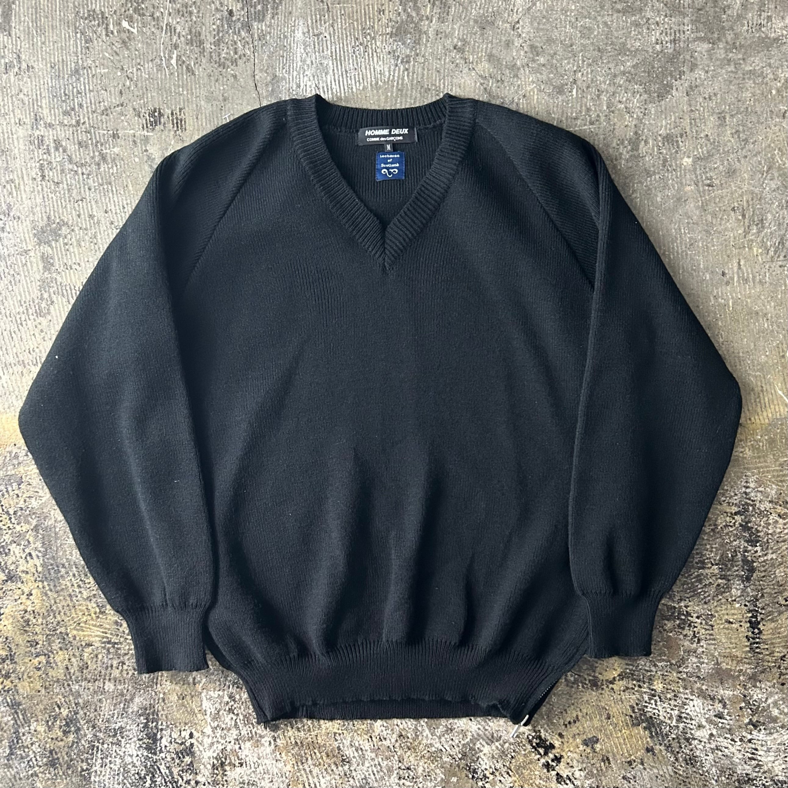 21AW COMME des GARCONS LOCHAVEN OF SCOTLAND Side Zip Knit