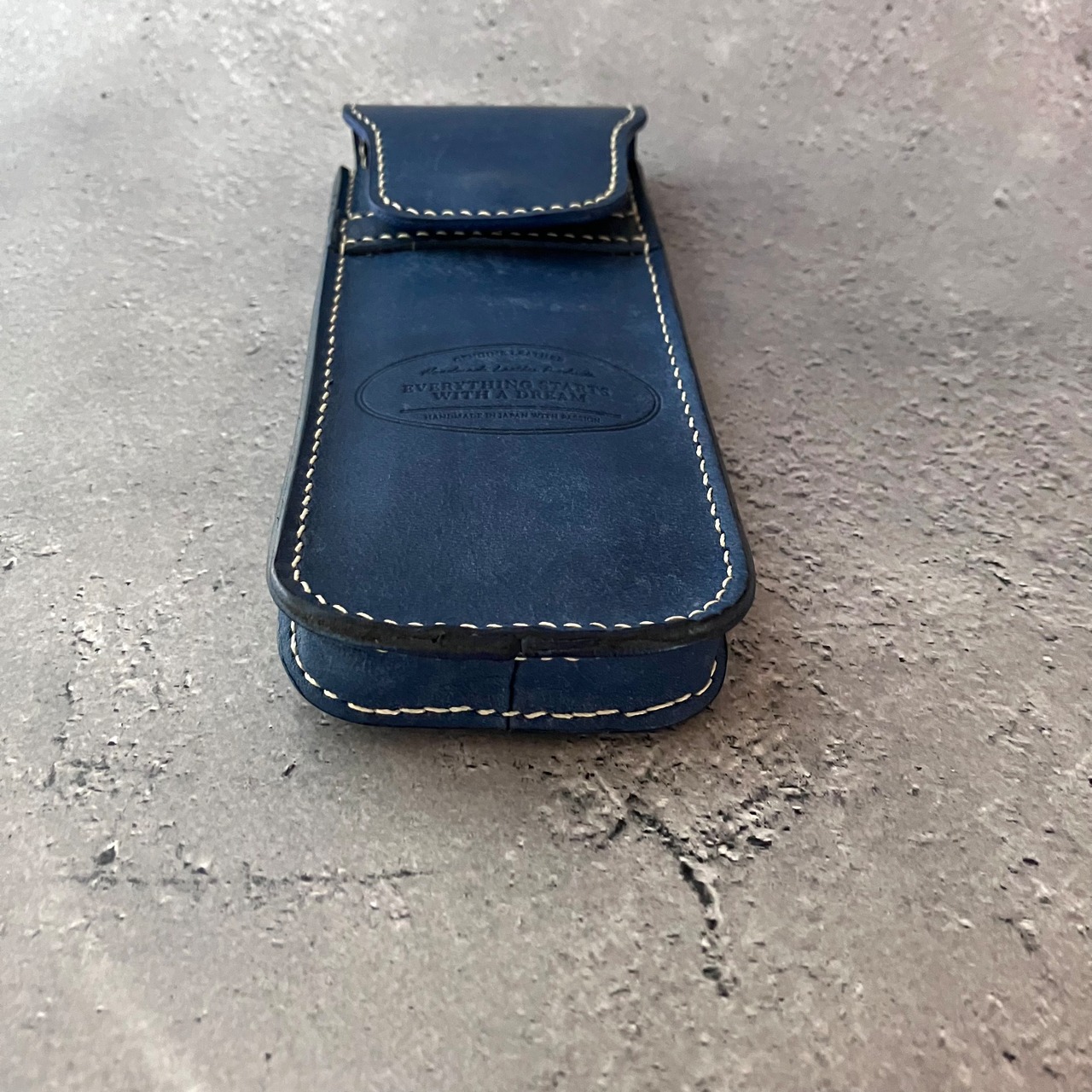 FLAP PEN CASE ・ LINCOLN (COBALT)