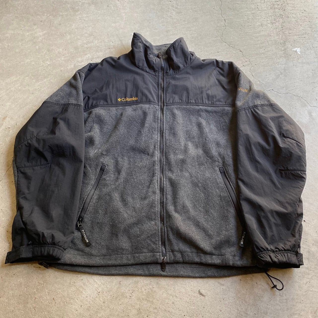 ビッグサイズ 00年代 Columbia コロンビア TITANIUM ナイロン×フリース 