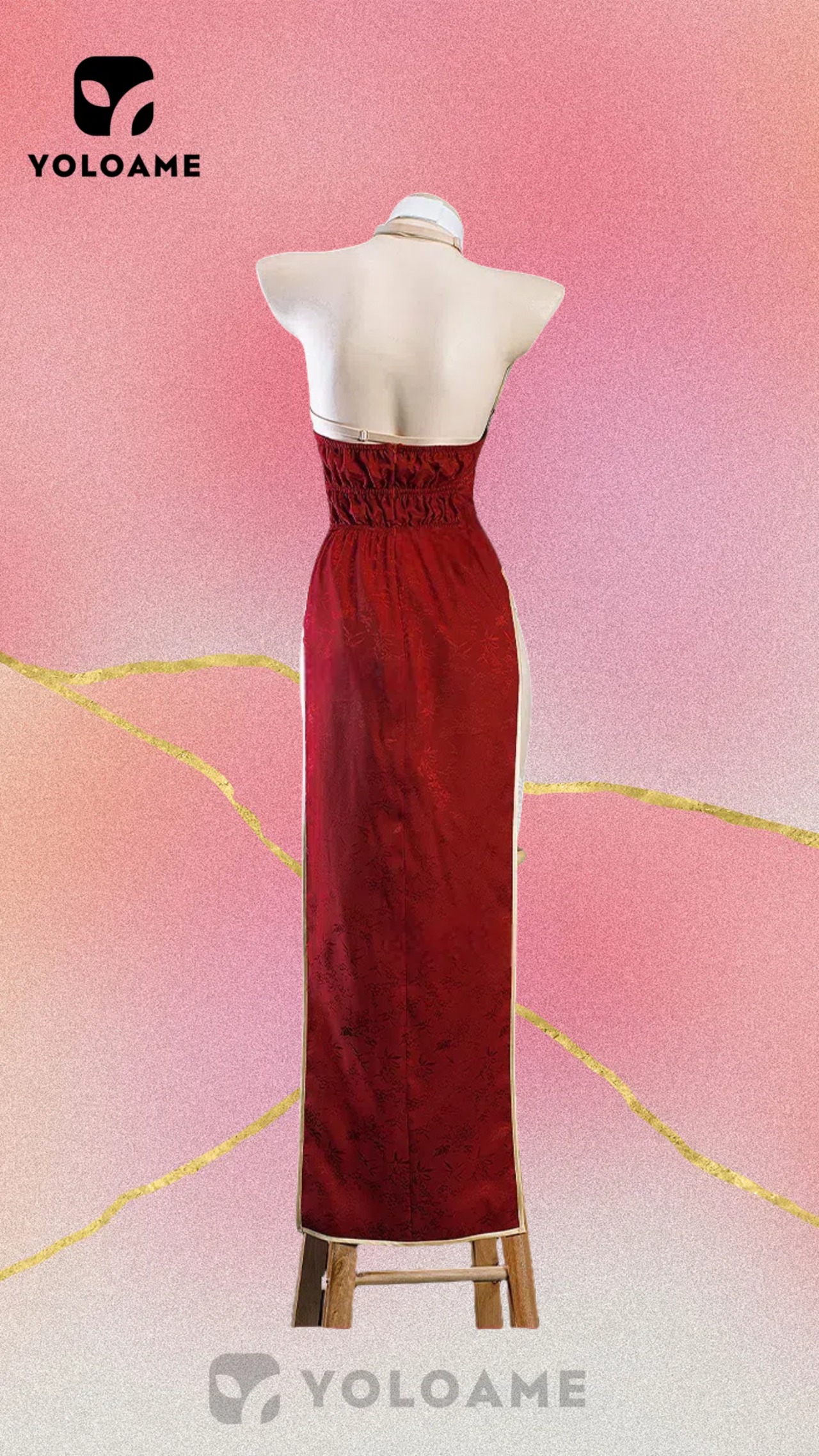 UWOWO アズールレーン チェシャー コスプレ衣装 新春旗袍