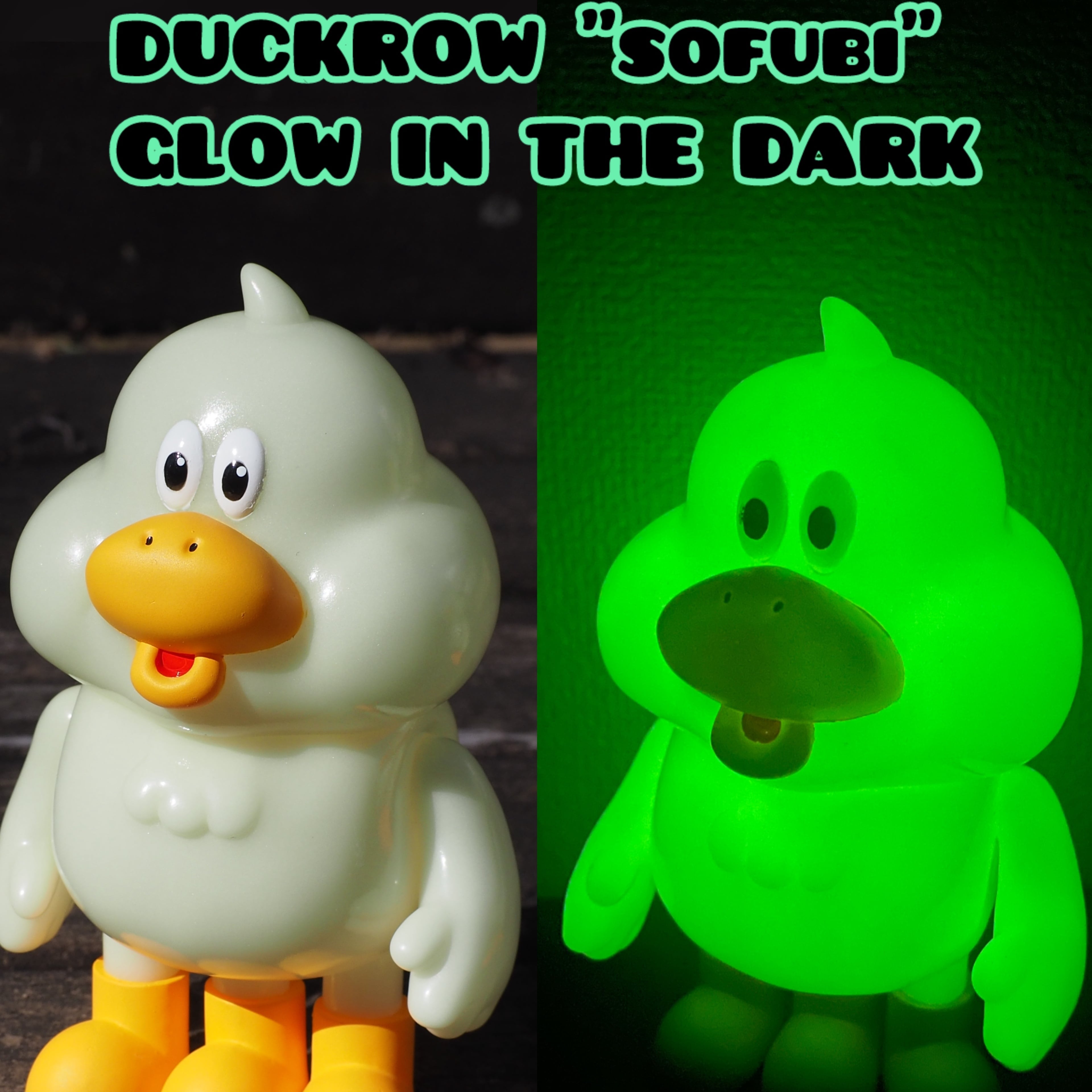 DUCKROW SOFUBI ダックローソフビ フィギュア 蓄光モデル ダックローソフビ《蓄光ノンアルver》 | DUCKROW DEPART