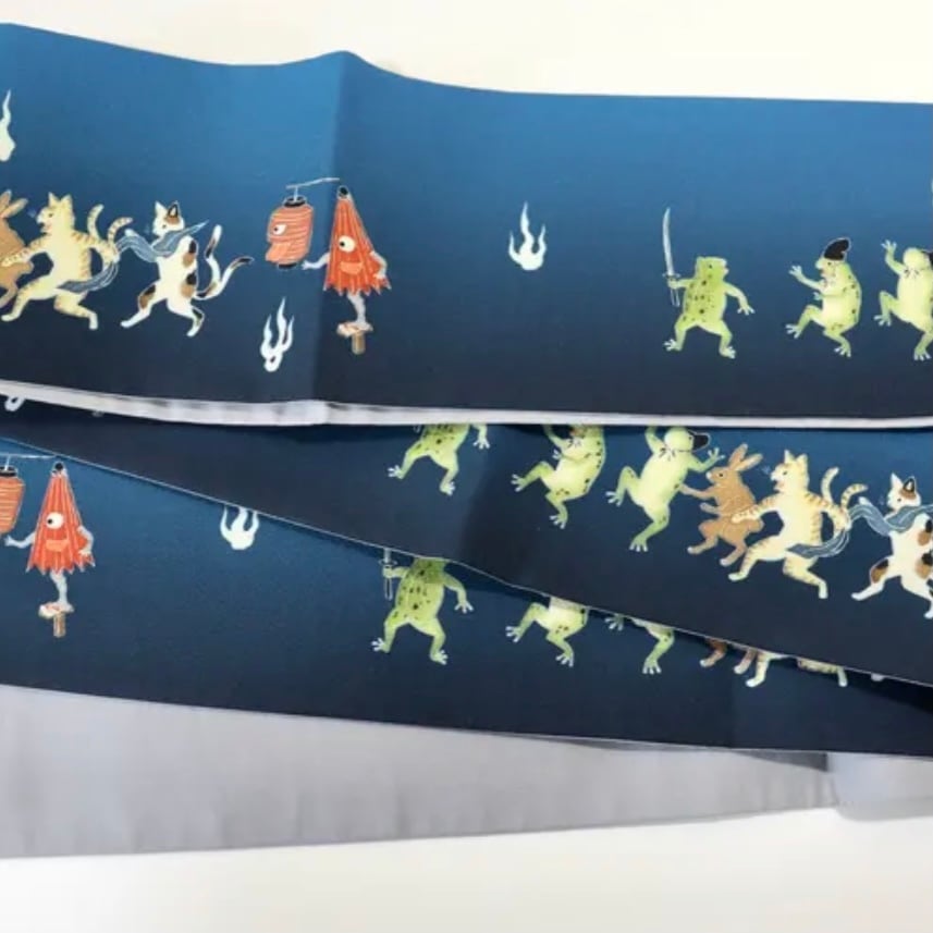 受注品】some-pri 半幅帯「刃傷沙汰」青緑 | somemoyoushop ーそめも