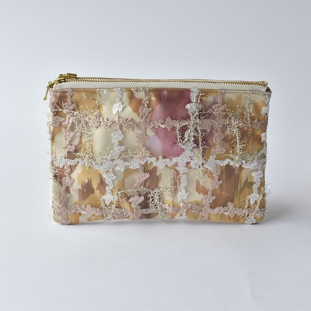 W ZIP POUCH チュール / No,10215