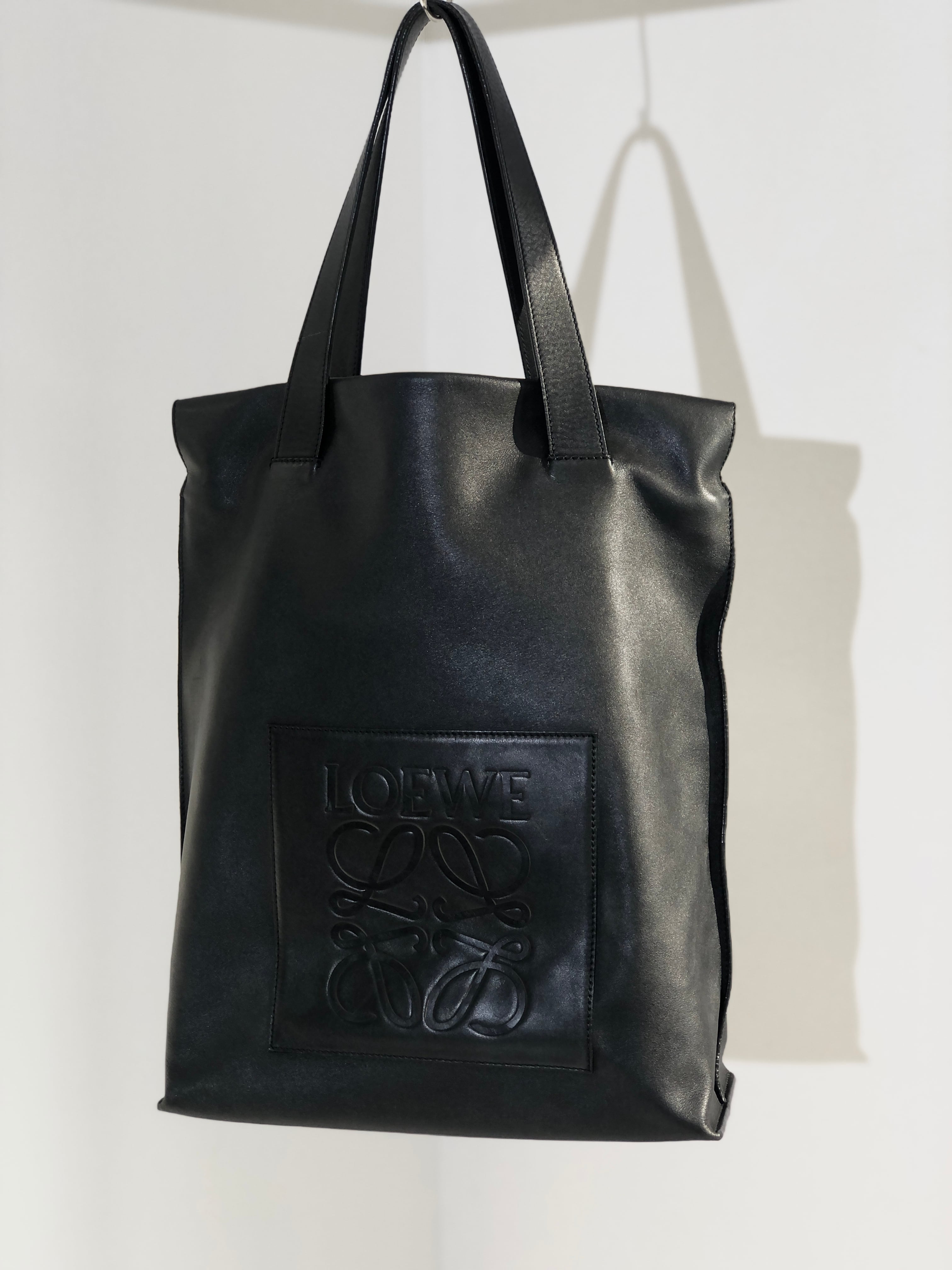 LOEWE ロエベ アナグラム Tショッパー トートバッグ 肩掛け ベージュ