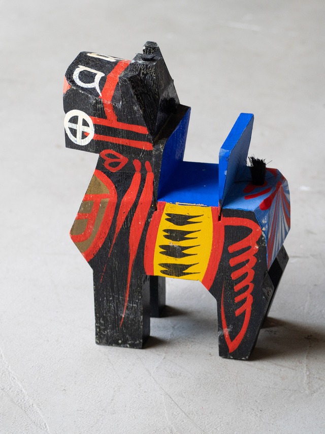 "YAWATAUMA" vintage Wooden toy (haircut)