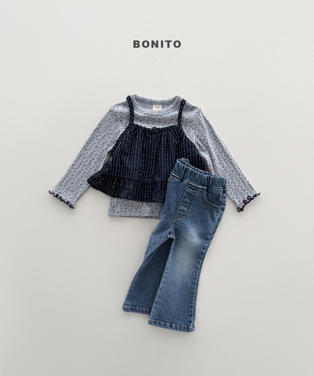 【即納】BONITO / ［kids size］eyelet T