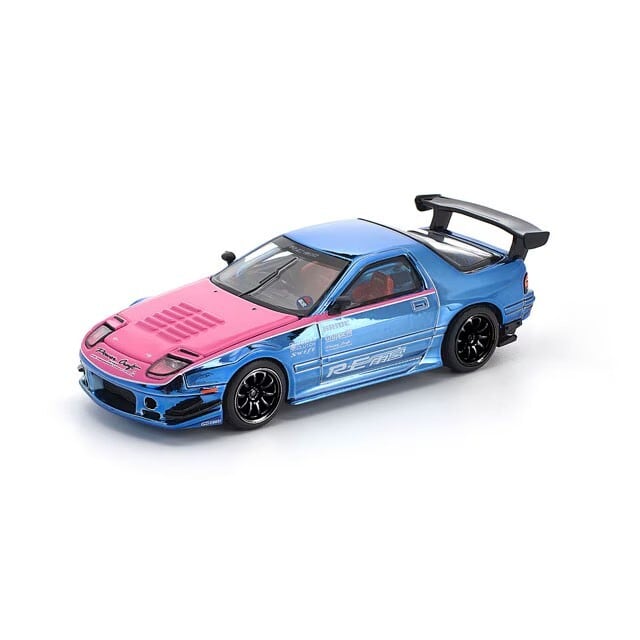 POP RACE 1/64 MAZDA RX7 (FC3S) RE-AMEMIYA STREET 7 CHROME