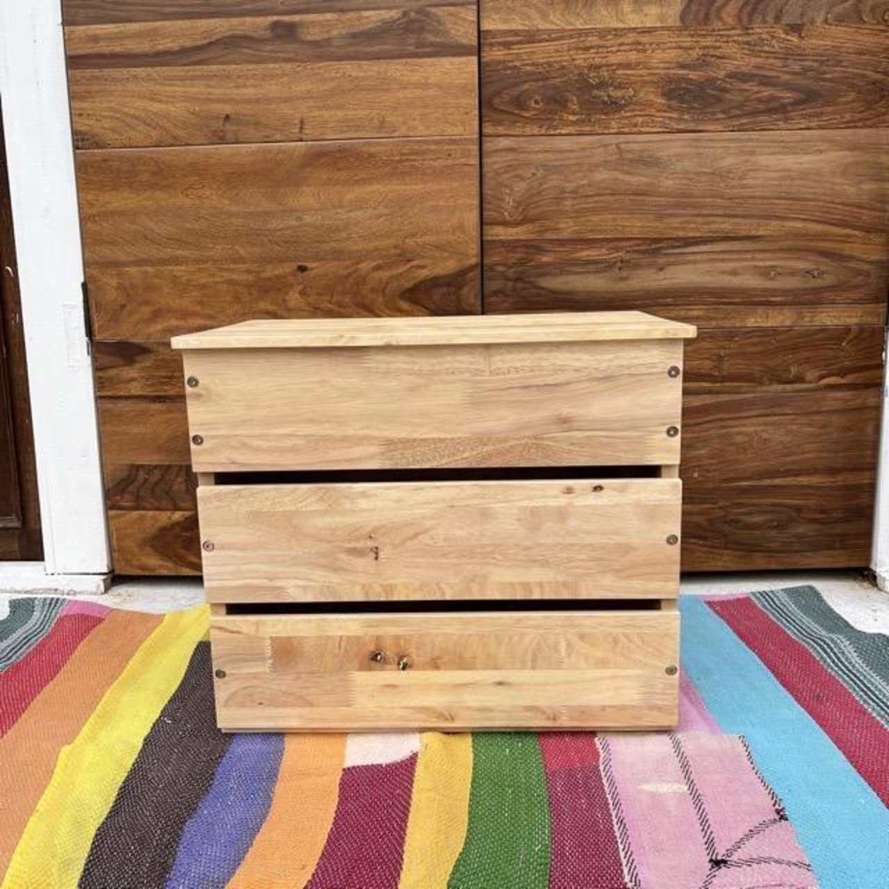 ラバーウッド　コンテナボックス【要組み立て品】【倉庫直送商品】【代引不可】【同梱不可】