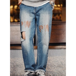 retro damege jeans  A0660