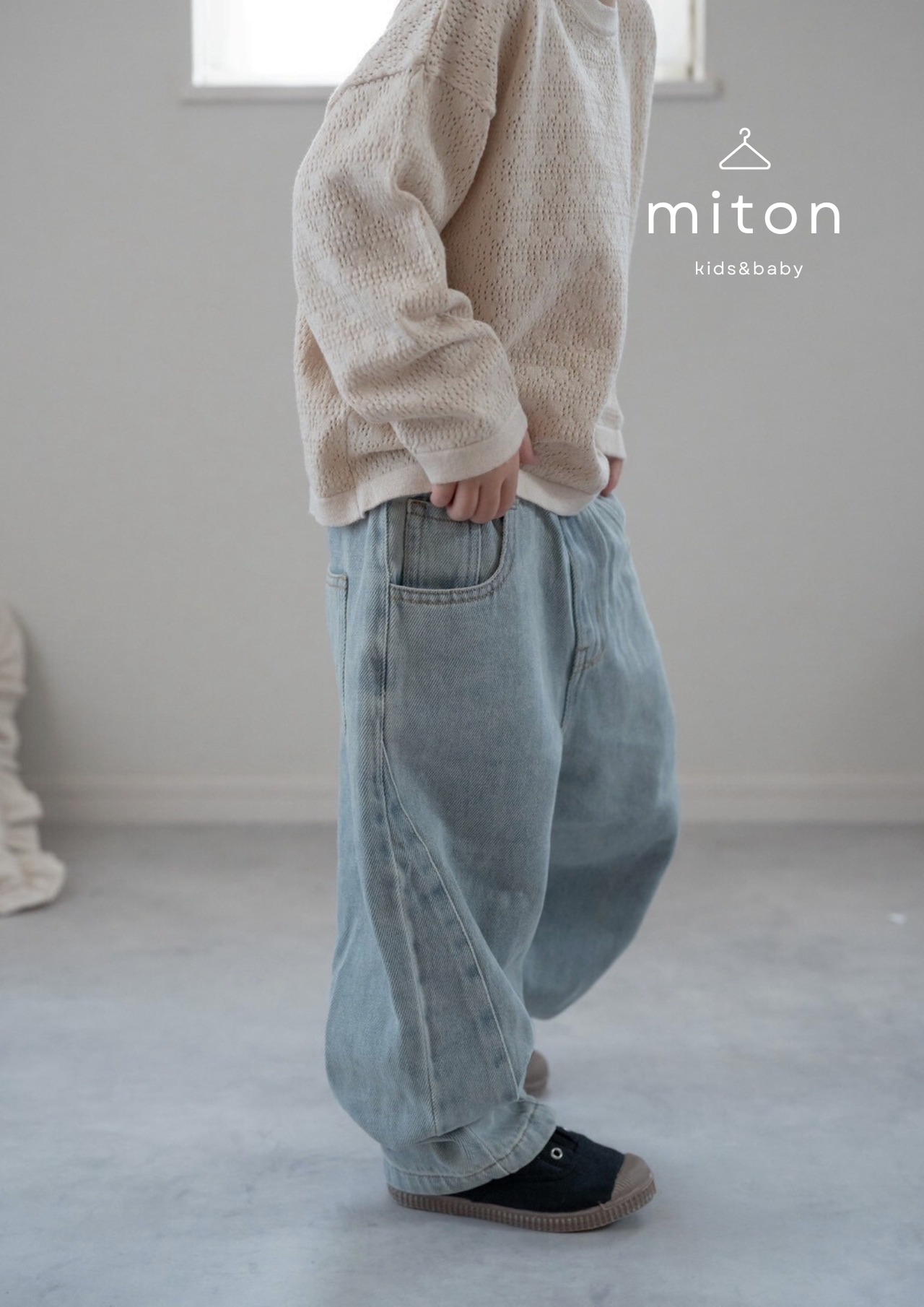 【original】patch denim
