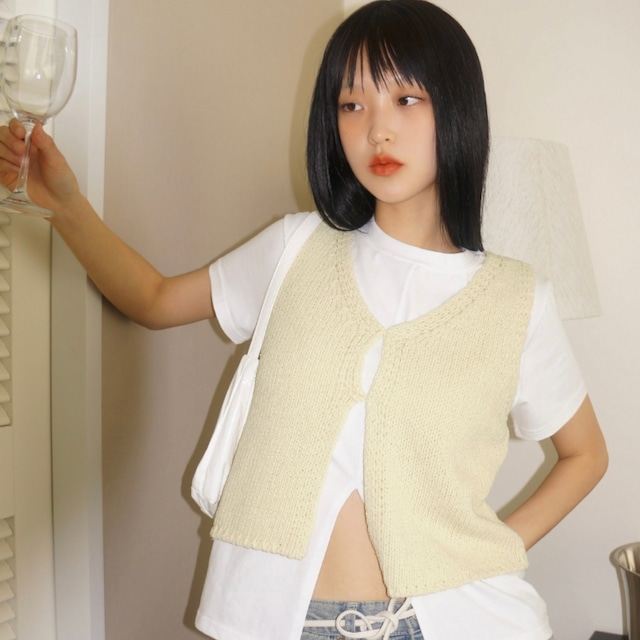 [AAKE] LOREN BOUCLE VEST (3color) 正規品 韓国ブランド 韓国通販 韓国代行 韓国ファッション ベスト