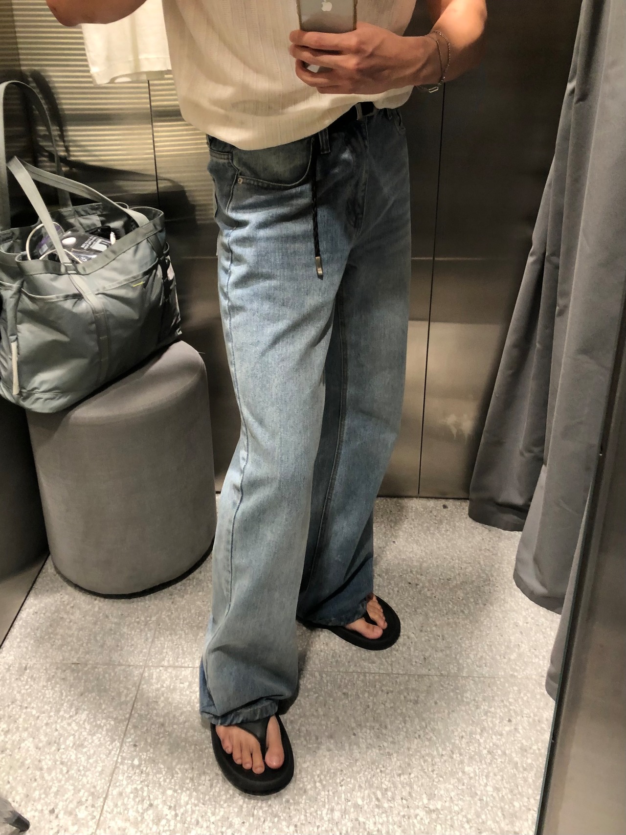 Relaxed Boots-cut Denim [Light Blue] - 7
