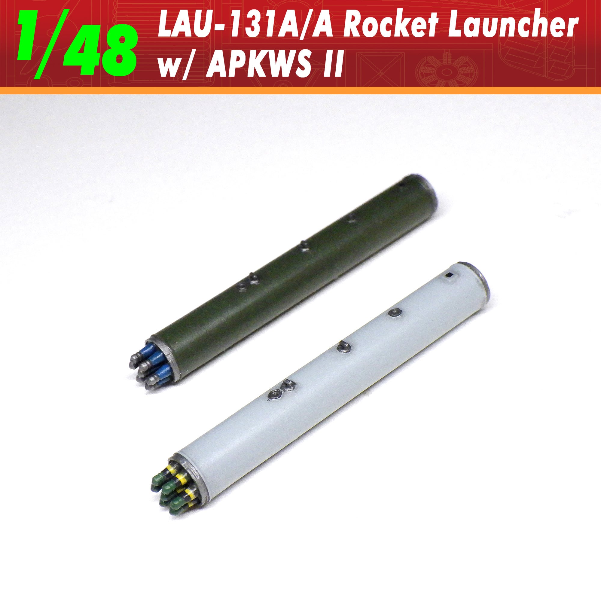 LAU-131A/Aロケットランチャー w/APKWS II 2本セット（1/48） | V1models