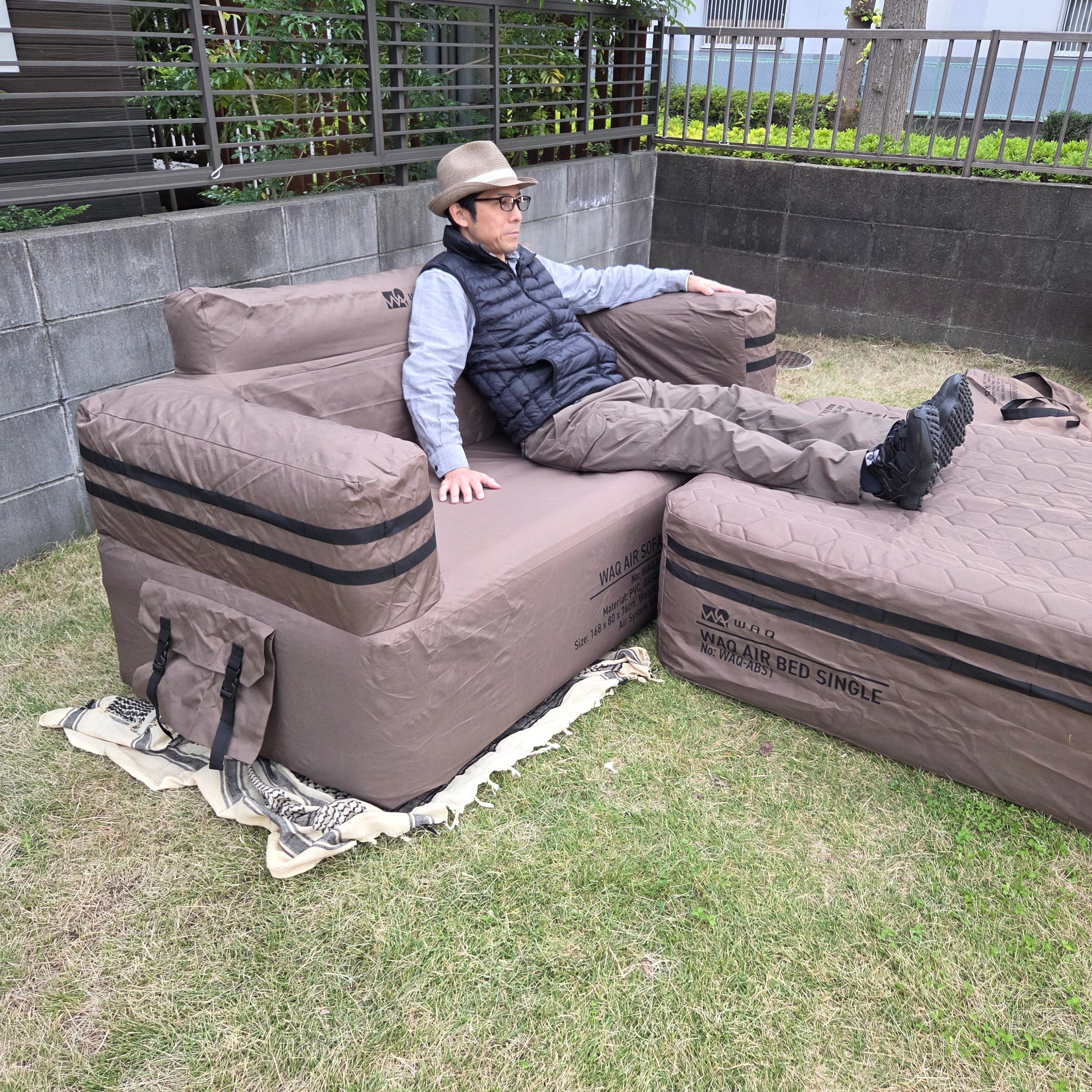 WAQワック】AIR SOFA ダブル エアソファ | CAMP MARKET