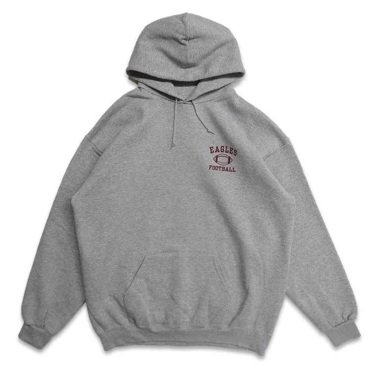 古着 Lee リー プリントスウェットパーカー トレーナー 杢グレー 表記