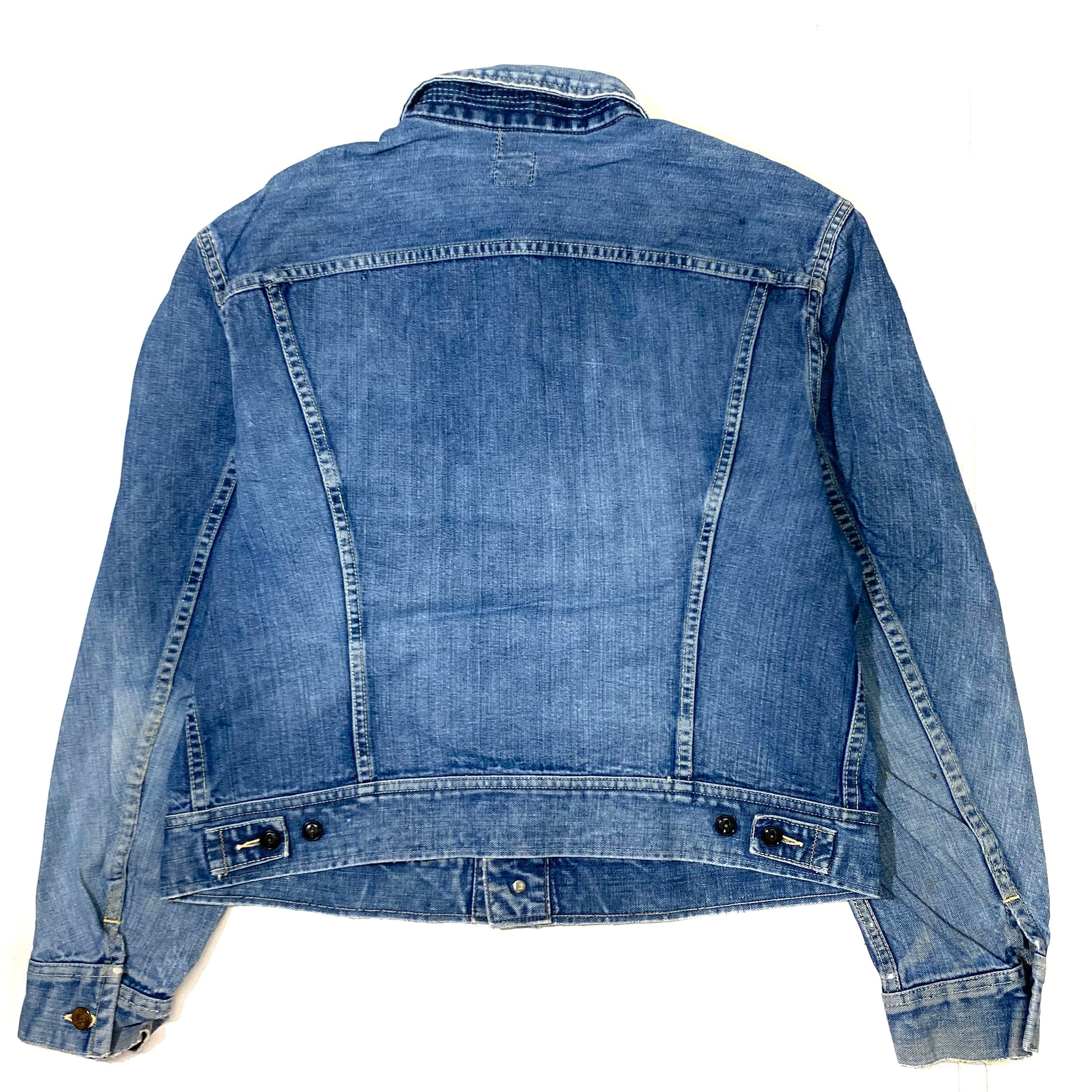60〜70年代 60〜70s Lee 101-J デニムジャケット 黒タグ ヴィンテージ 