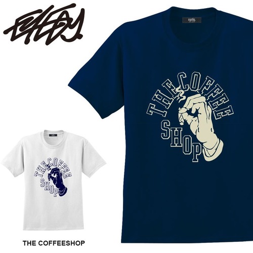 【eye-tm186】送料無料 EYEDY アイディー メンズ THE COFEESHOP 架空のコーヒーショップ 半袖 tシャツ ブランド 大きいサイズ おしゃれ ストリート 綿 コットン