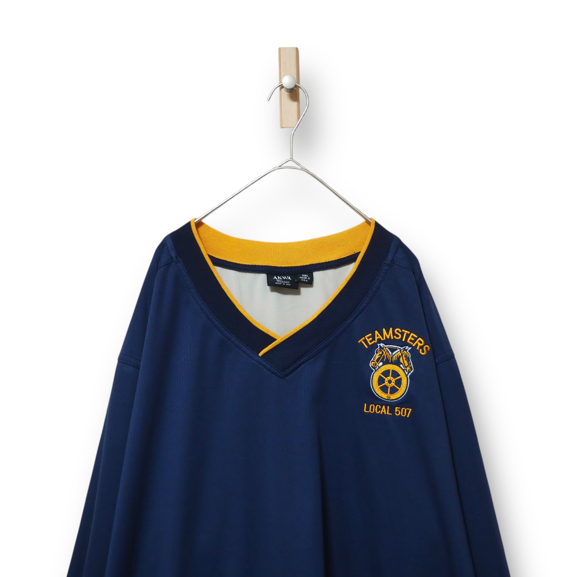 【VINTAGE】フェイクナイロンプルオーバー|USA製