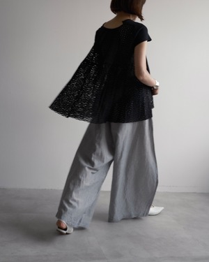 sacai　EYELET LACE BACK T-SHIRT