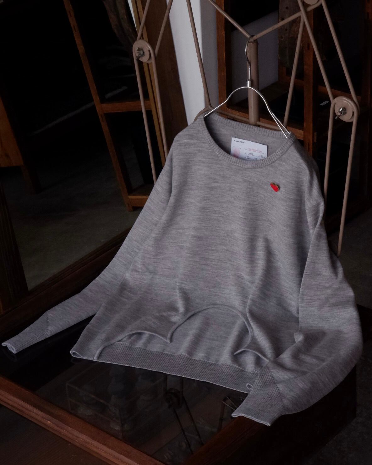 A MACHINE 24-TS(Avg-8.3) / 24-Trump Sweater (Gray) | sieni -Online 