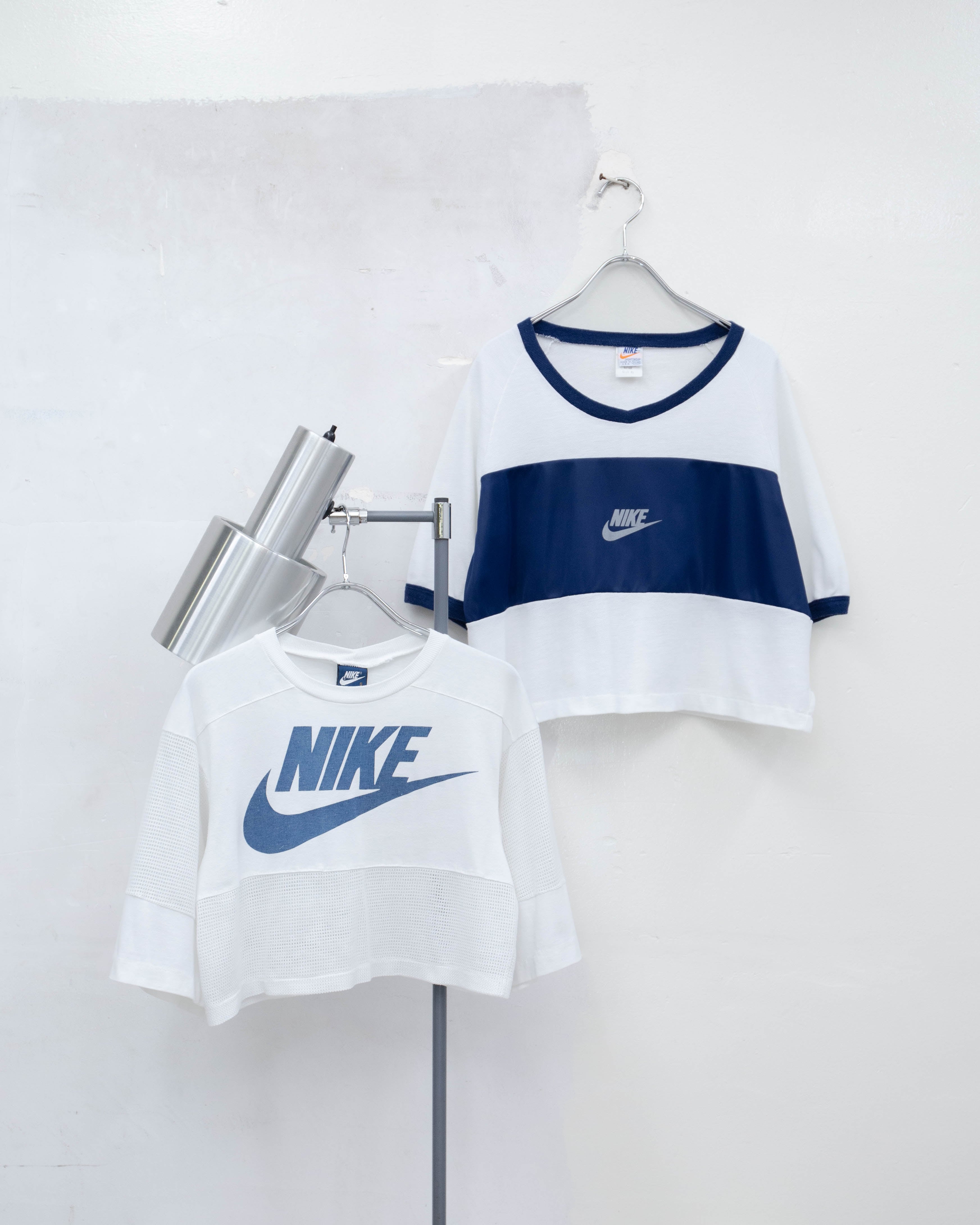 1980s NIKE - cropped chest panel mesh T-shirt | LUIK FINN