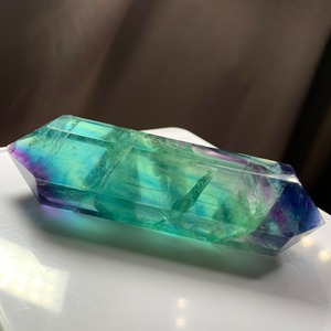 14.透明感抜群♪グリーンベースフローライトダブルターミネーテッドポイント