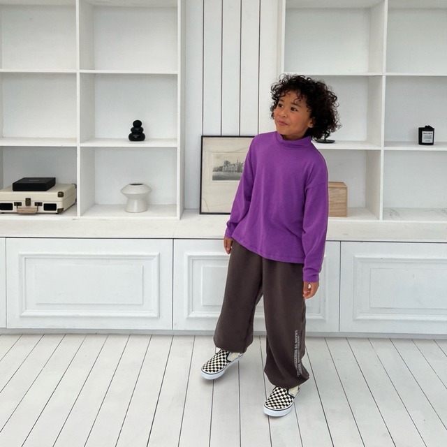 《送料無料》予約:レタリングジョガーパンツ【cantuccistudio】※ジュニアサイズ