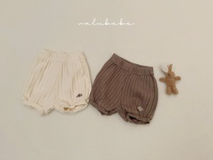 【valu bebe】コットンアイレットジャガードパンツ アイボリー 70〜110cm