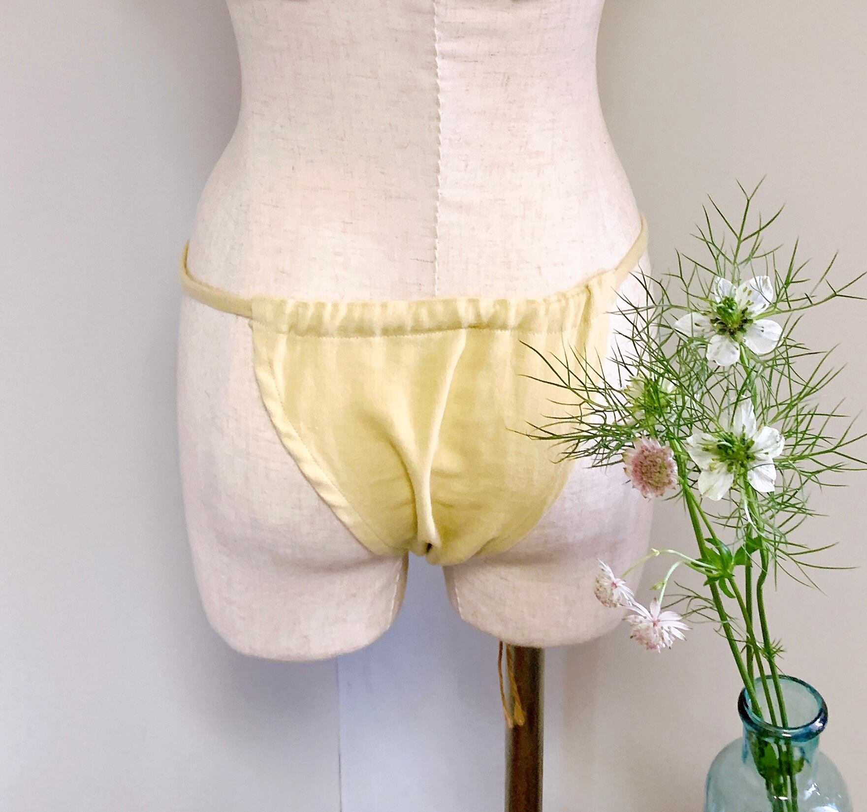 締めつけない下着　“ゆる〜りパンツ“  イエロー　第3チャクラ