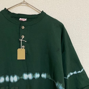 USA製　 D/K　ヘンリーネック　タイダイtシャツ