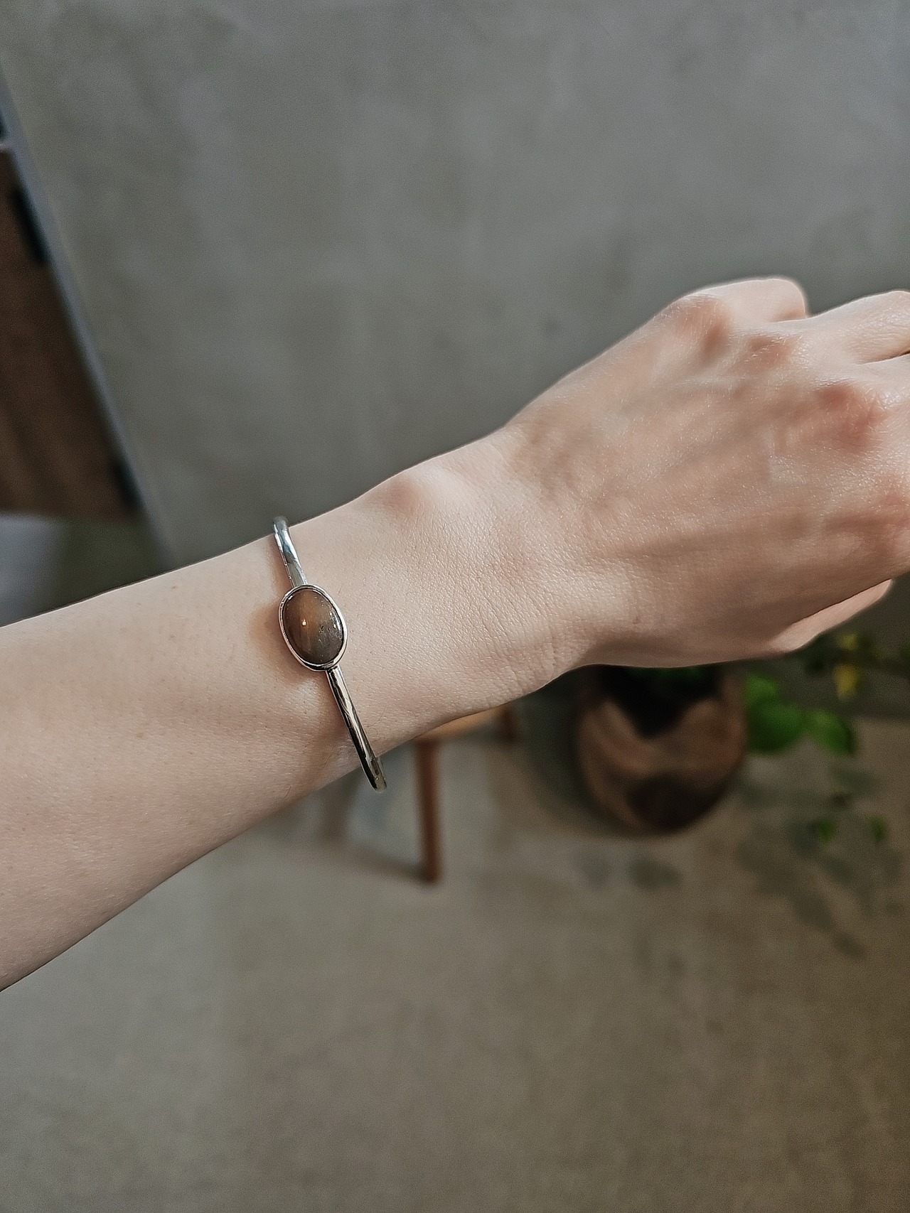 ⚫accessories mau／石バングル／サファイア | n o j i ＋