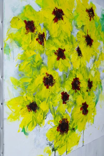Flower / 黄色い花をテーマにした現代アート作品 絵画販売 | TOMOYA