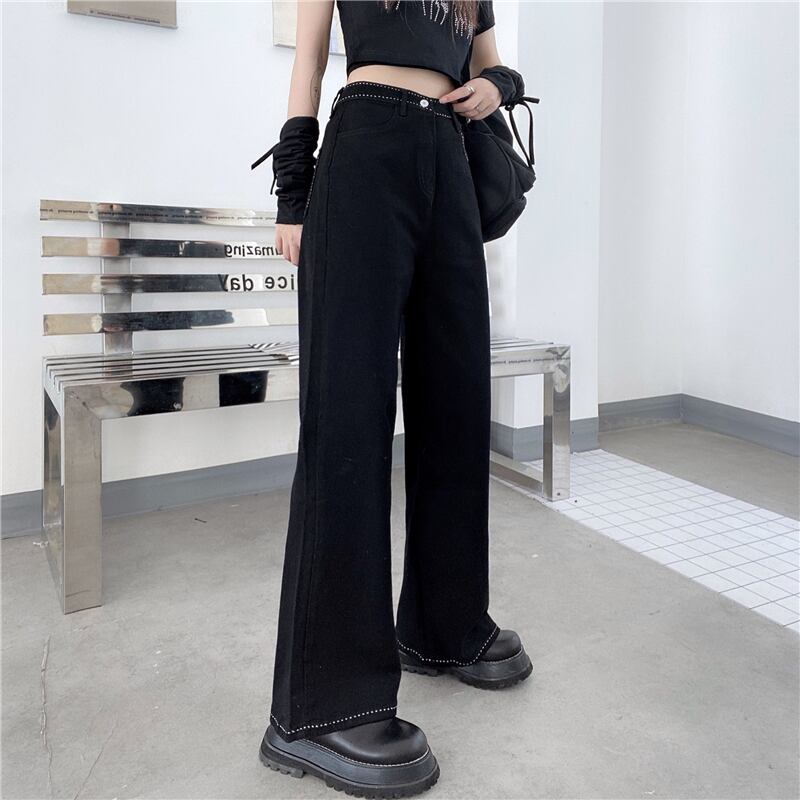 スプリングスタンダードカジュアルジーンズ スタイルルーズパンツ レトロ ストリート 春物 ケッペル21673628015