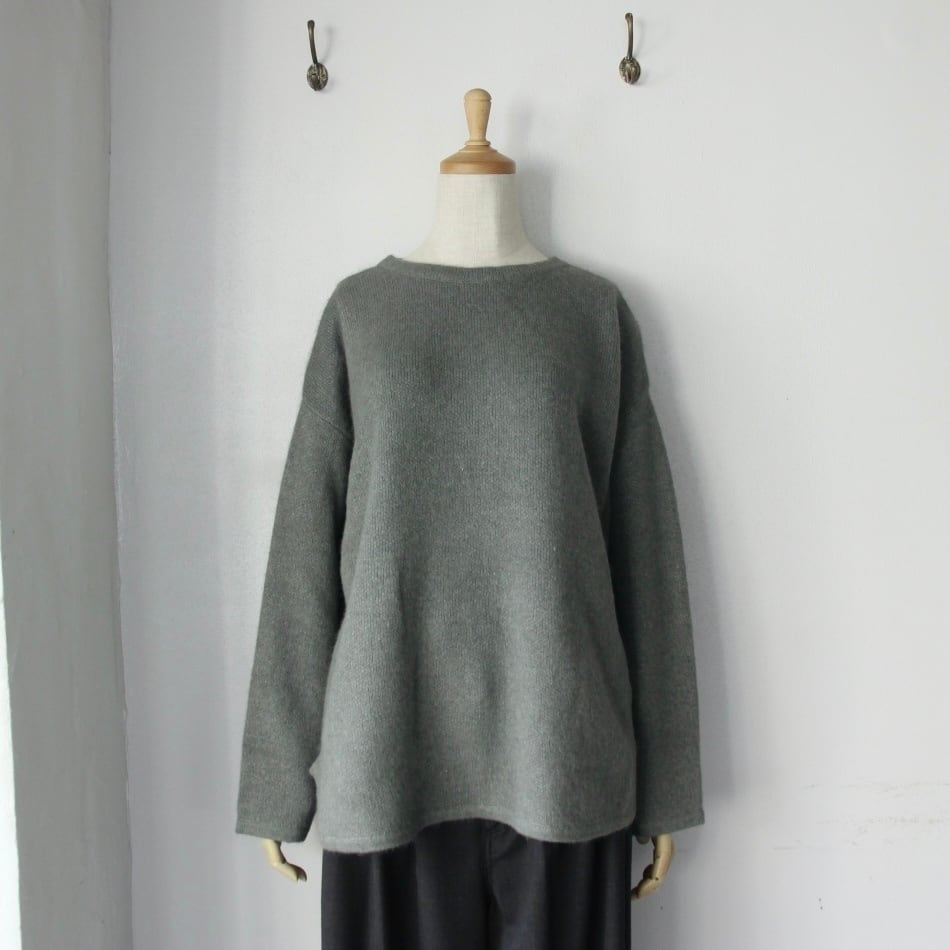 Houttuynia cordata フォックスウール2wayニットカーディガン